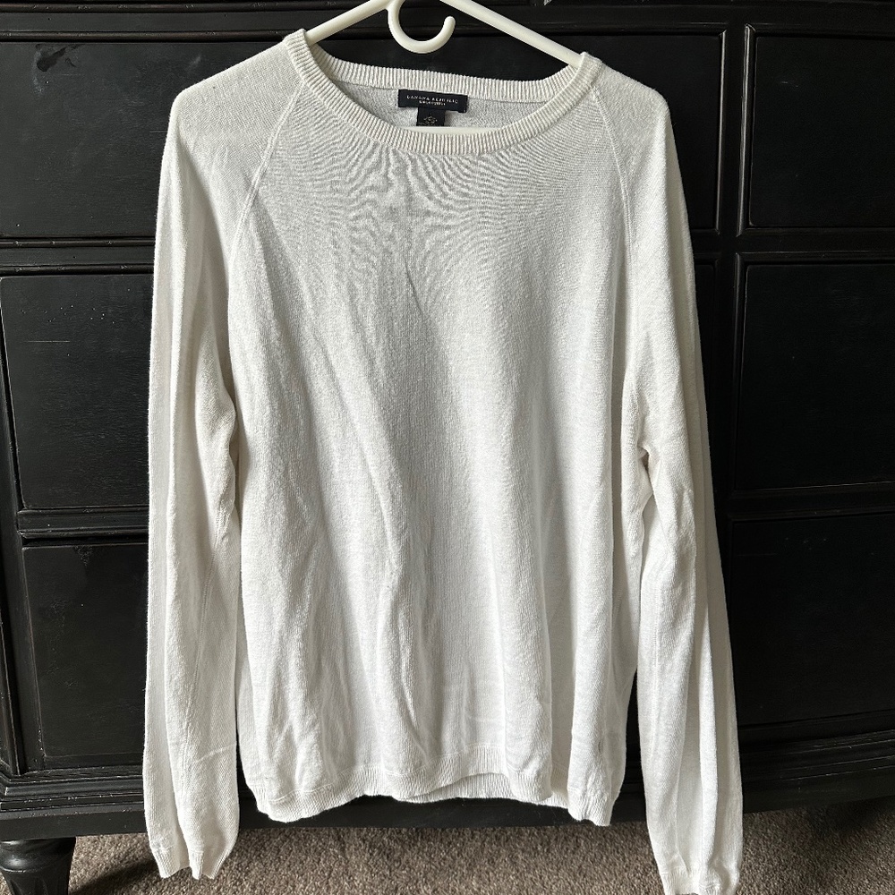 Banana Republic White Sweater